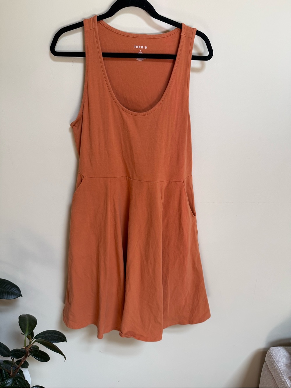 torrid Orange Sleeveless Mini Dress
